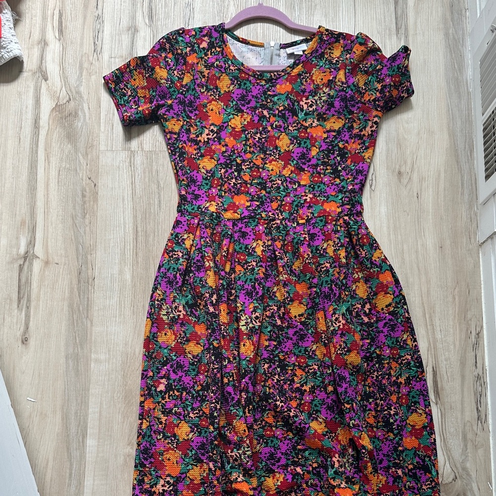 LuLaRoe Women's Floral Casual Dress - Multicolor